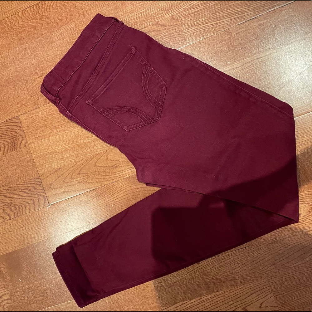 Burgundy Hollister Skinny Jeans Size 1